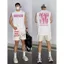 220g Cotton Nặng Hợp Thời Trang Áo Vest In Chữ Mỹ Đường Phố Mùa Hè Rời Hàng Đầu
