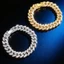 Vòng tay Hip-hop kim cương đầy đủ Shuling Trang sức thời trang vàng 18K