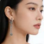 Shuling Paperclip Bông tai Khóa tai & Vòng tai Vintage Đau khổ Trang sức Titan