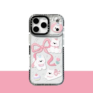 Ốp điện thoại mềm hình chú chó dễ thương cho iPhone 17 Pro Max 16 Plus 15 14 13 12 11 Vỏ bảo vệ chống sốc