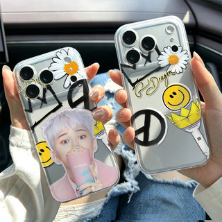 Hoa cúc trắng G-Dragon ỐP đIệN ThoạI Cho IPhone 17 16PRO 15Plus 14 13 12 11 Promax XSMAX ốP Silicon TPU MềM Trong SuốT