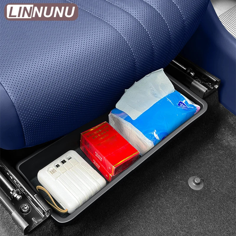 XE DƯỚI GHẾ HỘP BẢO QUẢN Người Lái Xe Ghế Hành Khách Ẩn Tổ Chức Khay TPE Chất Liệu Chống Thấm Nước Chống Bẩn Nội Thất Tidying Phụ Kiện