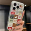 Ốp lưng iPhone Họa tiết da mạ Họa tiết hình bánh quy iPhone 17 16 15 14 13 12 11 Pro Max Plus Max
