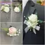 BORAGETE Hoa Hồng Thổ Cẩm, Trang Trí Tiệc Nhân Tạo Tiệc Cưới Boutonniere, Vải Lụa Lãng Mạn Cổ Tay Corsage Trâm Cài Phụ Kiện Đám Cưới