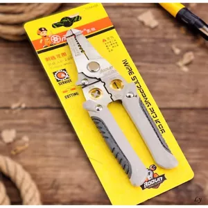 KÌM tuốt dây điện đa năng dài 19cm HODVN chất liệu thép + nhựa cách điện an toàn cho mọi công việc