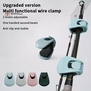 < WHPHous-t > 1 / 2 CÁI Giá đỡ cần câu Fixer Kẹp dây đeo Câu cá Thiết kế cần câu Fixer Giá đỡ cần câu treo tường Giá đỡ cần câu đẹp