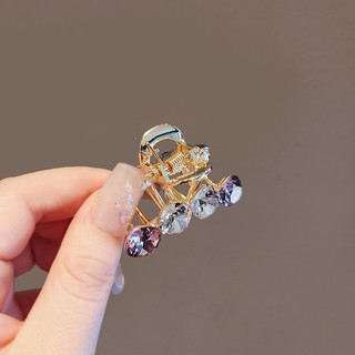 MAUROPOLI Thời Trang Phong Cách Mới Phong Cách Hàn Quốc Màu Sắc Đẹp Kim Cương Giả Cá Mập Nhỏ Kẹp Hợp Kim Mini Kẹp Thời Trang Hàng Ngày Đi Lại Tấm Kẹp Tóc
