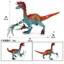 Mô phỏng Khủng long kỷ Jura Mô hình động vật rắn Đen Trắng hình liềm Rex Đồ chơi Tyrannosaurus Rex Trẻ em Quà tặng Đồ trang trí Chiều cao 8cm