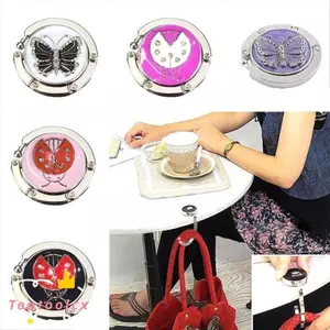 TOPTOOLCX Túi Đựng Kim Loại Móc Treo Bàn Móc Để Bàn Họa Tiết Bướm Túi Xách Móc Treo