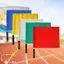 TOPTOOLCX Linesman Cờ, Cờ trọng tài bóng đá nhiều màu cụ thể thi đấu, Cờ tín hiệu chuyên nghiệp bằng thép không gỉ