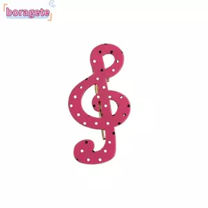 BORAGETE Musical Note Kẹp Tóc, Chấm Bi Sọc Nhạc Note Hàn Quốc Kẹp Tóc Acrylic, Sáng Tạo Ins Chống Trơn Trượt Nhạc Ngọt Ngào Ghi Chú Phụ Kiện Tóc Phụ Kiện Tóc