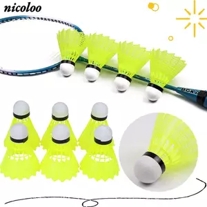 NICOLOO 3 / 6 / 12 Chiếc Cầu Lông Cầu Lông Ngoài Trời Ổn Định Nhựa Bền