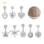 PNPIA- Thời Trang Pha Lê Zircon Bụng Nút Nhẫn Dành Cho Nữ Cô Gái Trái Tim Tinh Tế Bướm Rốn Nhẫn Cơ Thể Xuyên Trang Sức Quà Tặng
