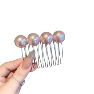 Phong Cách Mới Đơn Giản Cảm Giác Thời Trang Hạt Họa Tiết Cổ Điển Chèn Lược Nữ Phong Cách Mới Bên Nổ Kẹp Phụ Kiện Tóc