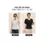 Áo sơ mi nữ CARDINA chất liệu thô thêu tay cộc dáng peplum cổ vuông 6AKC11