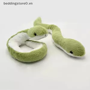 COD 1 Con Bò Sát Có Thể Uốn Cong Mô Phỏng Rắn Sang Trọng Trang Trí Nhà Cửa 40cm Thú Nhồi Bông Xanh Rắn Sang Trọng Búp Bê Bông Mềm Đồ Chơi Trang Trí MỚI