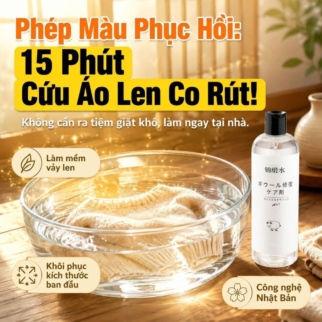 ⚡Hiệu quả phục hồi co rút len dung dịch phục hồi|Làm xốp mềm áo len thuốc dưỡng xốp|Tại nhà thuốc phục hồi co rút áo len