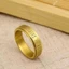 6mm Xoay Trái Tim Kinh Nhẫn Thép Titan Không Phai Màu Sutra Swastika Nhẫn Vàng FUMD