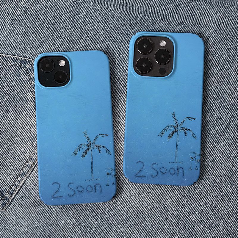 Ốp Điện Thoại QYJS Mùa Hè Thích Hợp Cho IPhone 15 14 13 ProMax 12 PRO 11 XR XSMAX 16 E 17 AIR 7 8 PLUS Phim Vỏ Cứng Bóng Phong Cách Mới Độc Đáo