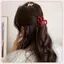 JRP 2 Cái / bộ Vintage Xanh Chấm Bi Đỏ Nơ Tóc Cá Mập Móng Vuốt Kẹp Tóc Barrette Hàn Quốc Mũ Phụ Kiện Cho Nữ JRP
