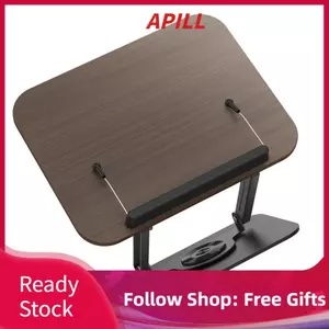 Apill Giá đỡ sách DIYdeg dành cho giá đỡ đọc sách Có thể điều chỉnh với đế xoay 360 độ và kẹp đàn hồi Sách dạy nấu ăn Công thức nấu ăn có thể gập lại Sách nấu ăn Tạp chí Máy tính bảng Máy tính xách tay (Màu đen)