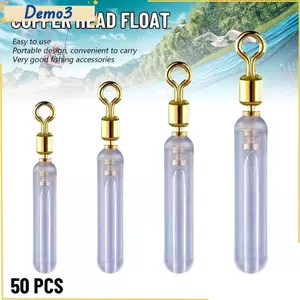 50 Chiếc Phao Câu Cá Chống Nút 4 Kích Thước Silicon Xoay boia Nổi