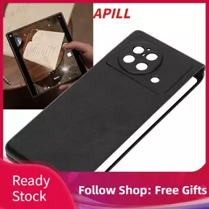 Apill Diyeeni Folding Điện thoại di động Case cho X Fold Điện thoại di động Bảo vệ Điện thoại thông minh PU Thoải mái trong tay Điện thoại đầy đủ (Màu đen)