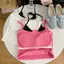NICOLOO Ren Viền Camisole, Áo thon gọn không tay, Đồ lót ngọt ngào có đệm cốc treo áo Vest cho nữ