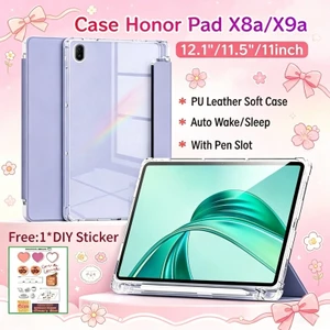 Ốp điện thoại Honor Pad X8a / X8b 11 inch có khe cắm bút Vỏ bảo vệ từ tính Honor Pad X9a 11,5 inch có mặt sau trong suốt Honor Pad 10 12,1 inch Vỏ Honor Pad X10a 11,5 inch