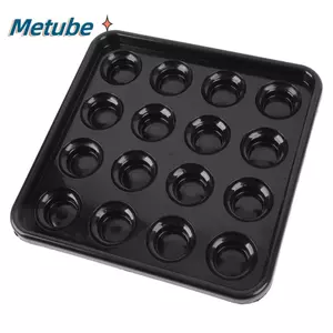 Khay bi-a METUBE, Khay bi bể bơi 16 lỗ màu đen, Phụ kiện bi-a Tấm bi-a bằng nhựa Câu lạc bộ sử dụng