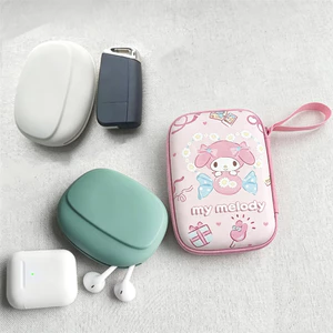 Túi lưu trữ sạc màu hồng, Túi sắp xếp cáp thiết kế in da PU, Túi đựng điện tử đóng cửa có dây kéo dung tích lớn Sử dụng du lịch
