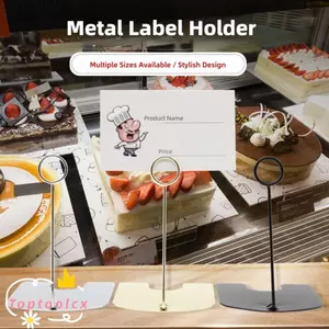 TOPTOOLCX Metal Pop Clip, Giá đỡ ký hiệu Chất liệu kim loại Giá đỡ thẻ, Giá đỡ màn hình đa năng Giá đỡ số bàn đa năng Nhà hàng