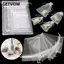 GETVOW 25 / 50 Chiếc Organza Gạc Gói Giáng Sinh Ủng Hộ Có Thể Vẽ Đảng Cung Cấp Túi Trắng