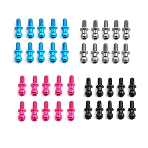10 Cái / lốc RC Xe M3 Kim Loại Lục Giác Đầu Bóng Vít Cho Tamiya TT01 TT02 Sakura D5 1 / 10 RC Drift Xe Phụ Tùng Đa Năng