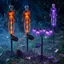 Đèn năng lượng mặt trời DONOVANQQ, Đồ trang trí Halloween hình quả bóng nhện màu tím, Đèn sàn sử dụng ngoài trời ma Sân vườn ngoài trời