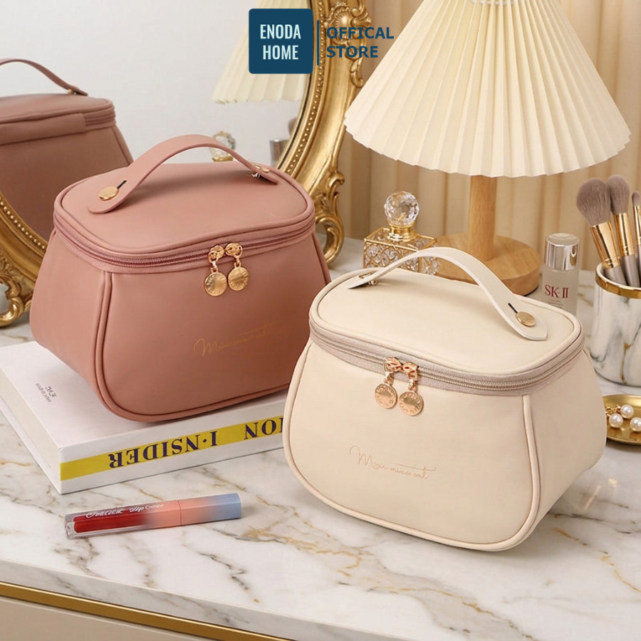 Túi PU Đựng Mỹ Phẩm Du Lịch ENODA HOME, Túi Đựng Đồ Makeup Cách Điệu Chất Liệu Da PU Chống Thấm TUIPU007