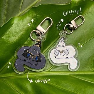Gantungan Kunci Unik Witch Hat Atelier, Olriggio dan Qiffrey! Cocok banget buat Couplean atau Bestian!Hadiah Unik I