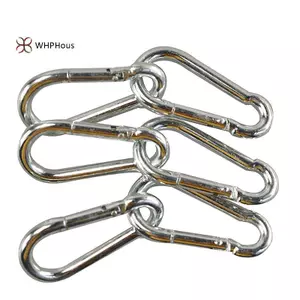 < WHPHous-t > 1 Cái Móc Khóa Lò Xo Thép Không Gỉ Carabiner Kẹp Thép Móc Khóa Chịu Lực Qui Liên Kết Cho Cắm Trại Đi Bộ Đường Dài Du Lịch Đẹp