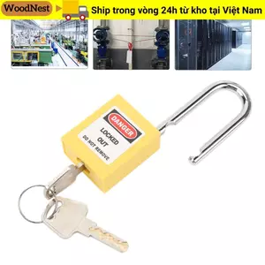 Ổ khóa an toàn WOODNEST, Khóa LOTO cách nhiệt 38mm, Hoạt động dễ dàng Khóa công nghiệp bằng thép nhựa an toàn bền Ứng dụng LOTO