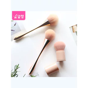 kem má hồng cọ má hồng kem cọ đánh má Pq801 _ J Có Thể Thu Vào Blush Brush Loose Powder Highlighter Brush One Pack Rouge Makeup Loose Powder Di Động Nhỏ Mềm Lông
