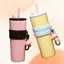 Cốc cà phê bằng thép không gỉ 710ml Cách nhiệt chân không bằng ống hút Chất liệu 316 bền cho văn phòng Schoolmute VN