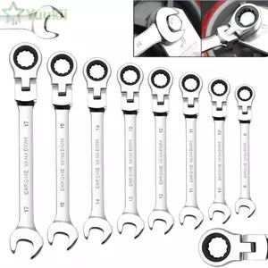 Cờ lê Ratchet hai đầu YUUKII, Cờ lê kết hợp Ratcheting phát hành nhanh 72 răng, Dụng cụ cầm tay hai đầu 6-22mm