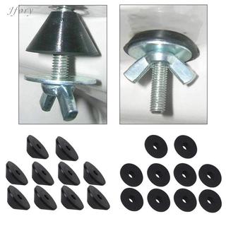 Jfory 10 Miếng Đệm Niêm Phong Nhà Vệ Sinh Bình Nước Vít Gioăng Cao Su Chống Trơn Trượt Phụ Kiện Lavatory Để Cố Định Rời Ghế Vệ Sinh Cao Su SBR Bền Đẹp
