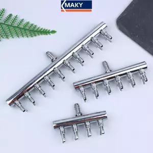 MAKY 8MM Bộ chia lưu lượng không khí bằng thép không gỉ 4 6 10 chiều Van bơm chống ăn mòn cho cây thủy sinh Nhà kính VN