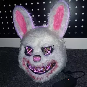 Halloween Kinh Dị Thỏ Gấu Mặt nạ Gấu Đen Thỏ Đen Mặt nạ Hộp Đêm Trang Trí Tiệc Halloween Bunny Fluff Mặt nạ
