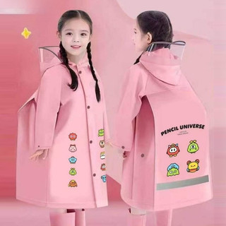 Áo mưa trẻ em dài tay đi học chống thấm nước – áo mưa bé gái dễ thương có mũ che mưa bền đẹp