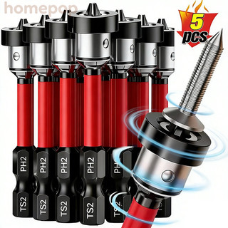 1 / 3 / 5 Cái Tua Vít Định Vị Từ Tính - PH2 Chuôi Lục Giác Định Vị Đầu Lô Vít Dụng Cụ Khoan