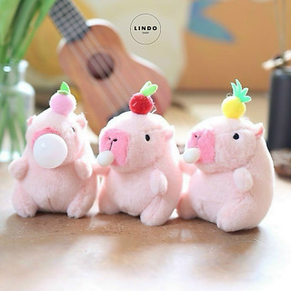 Móc Khóa Capybara Hot Trend LINDO, Móc Khóa Treo cặp, balo, chìa khóa, Quà tặng Dễ Thương