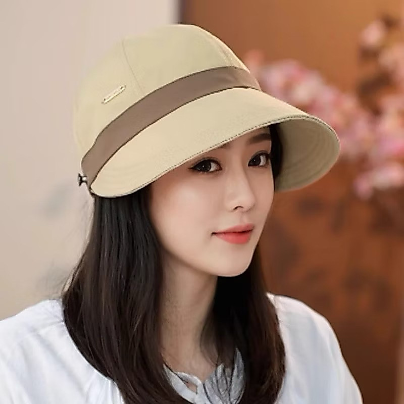 Mũ chống nắng kín chóp có nút cài khẩu trang có khuy chỉnh to, nhỏ(Tuyển Sỉ)