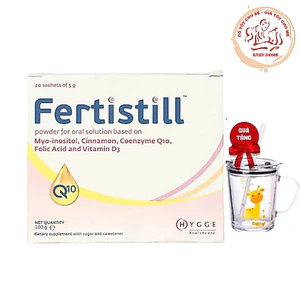 Fertistill - Bổ trứng, Tăng khả năng thụ thai, điều hoà kinh nguyệt, Đa nang buồng trứng hộp 20 gói